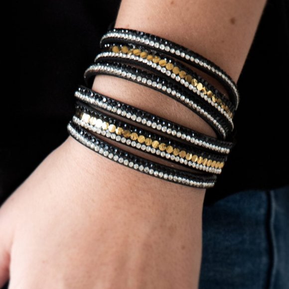 NWT Rock Star Attitude double wrap snap cuff - Picture 1 of 2